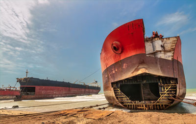 Ship Dismantling in Haiti
